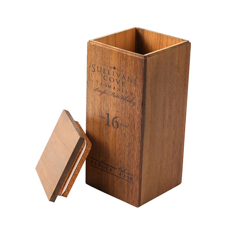 High quality square shape wooden storage box with  cover