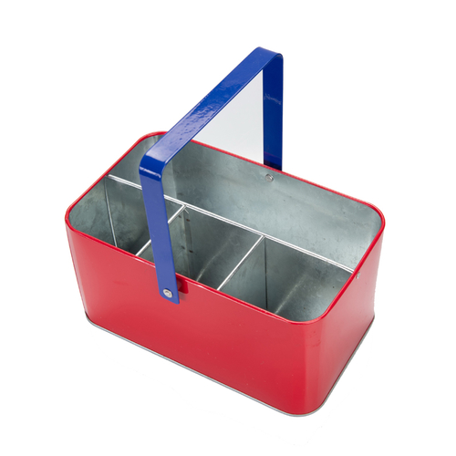 Carry-All Serveware Galvanized Metal tool box with handle